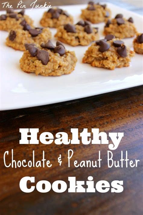 Healthy Chocolate Peanut Butter Cookies