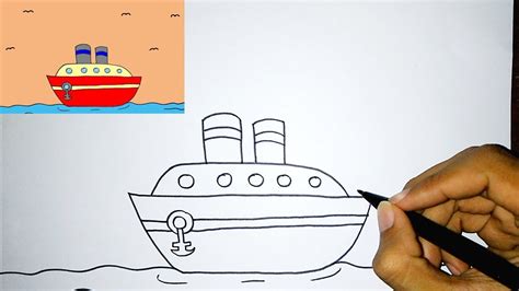 Cara Menggambar Kapal Pesiar Mudah dan Bagus | How to Draw Cruise Ship Easily - YouTube