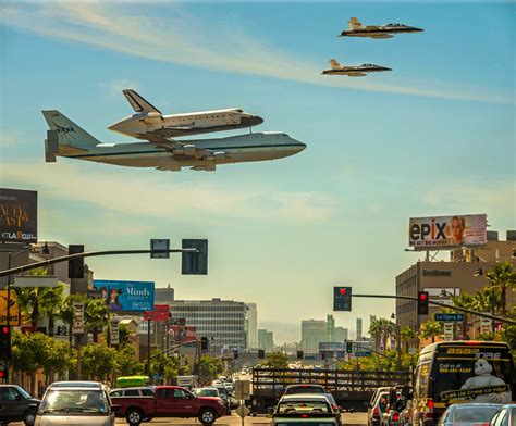 Sociolatte: Space Shuttle atop a 747 arriving at Los Angeles International Airport