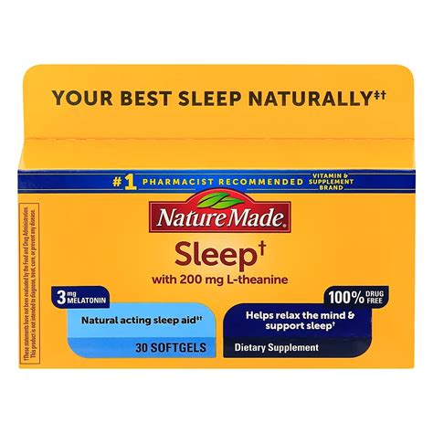 Nature Made Sleep Natural Acting Sleep Aid Liquid Softgels - Shop Sleep ...