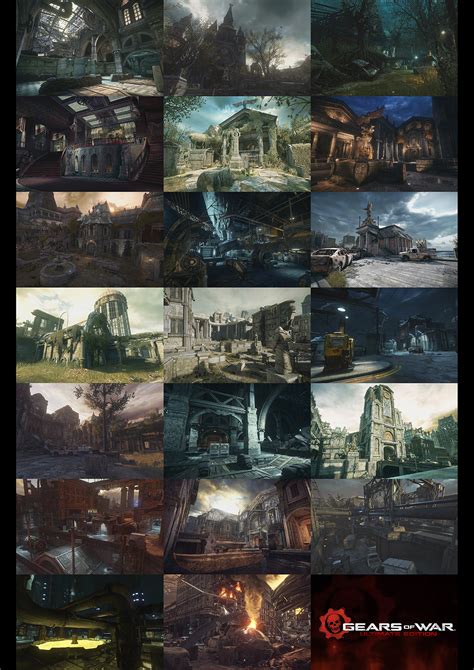 Gears of War Ultimate Edition Multiplayer Maps on Behance