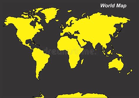Stock Vektor World Map Outline Contour Silhouette Asi - vrogue.co