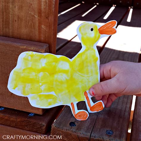 Duck Handprint Craft for Kids - Crafty Morning