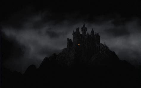 HD wallpaper: black castle, Darkside, Night, bird, moon, spooky, horror | Wallpaper Flare