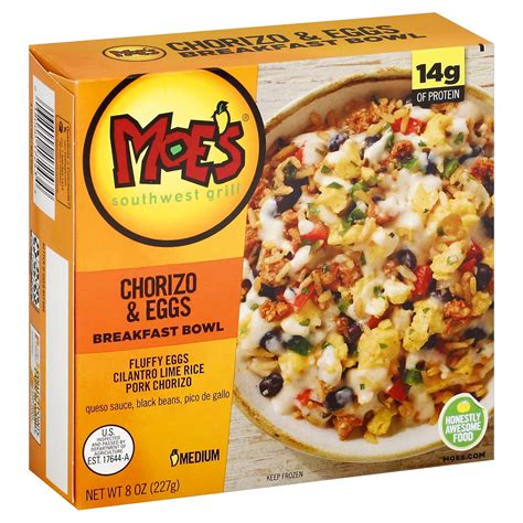 Kellogg's Moe's Chorizo & Eggs Breakfast Bowl - Shop Entrees & Sides at H-E-B