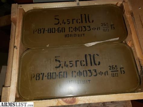 ARMSLIST - For Sale/Trade: SEALED SPAM CAN 5.45X39**1080 CANS FOR TRADE