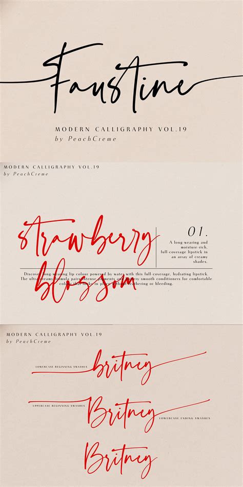 Faustine //Modern Script | Typography inspiration, Graphic design ...