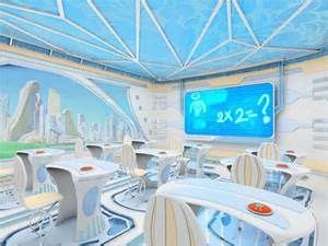 Futuristic Classroom - Bing Images Spaceship Interior, Futuristic Interior, Futuristic ...