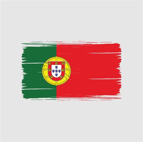 Portugal Flag Brush Strokes. National Flag 7157823 Vector Art at Vecteezy