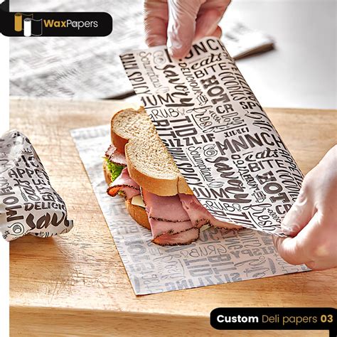 Custom Deli Paper - Printed Deli Papers Sheets & Rolls