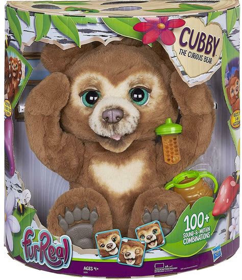 FurReal Cubby, the Curious Teddy Bear Electronic Robot Interactive Pet Plush Toy - FurReal Friends