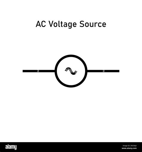 AC voltage source symbol icon vector illustration Stock Vector Image ...