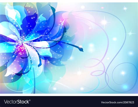 Beautiful abstract background with flowers Vector Image