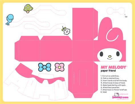 My Melody Free Printable Box. - Oh My Fiesta! in english