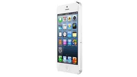 Apple iPhone 5 White And Silver - 3D Model by rzo