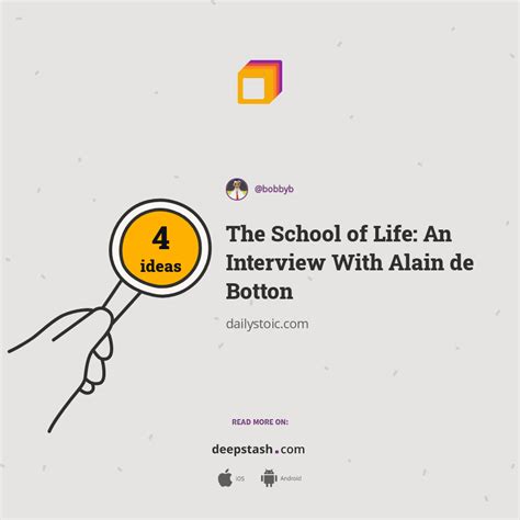 The School of Life: An Interview With Alain de Botton - Deepstash