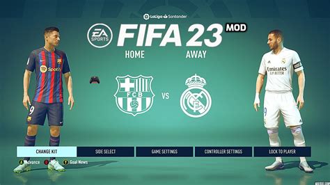 FC BARCELONA vs REAL MADRID FIFA 23 MOD PS5 Gameplay & Graphics Ultimate Difficulty - YouTube