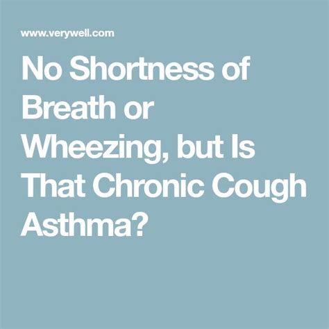 Cough-Variant Asthma: Symptoms, Treatment, and Diagnosis | Chronic ...