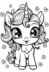 Coloring Unicorn Printable Images sketch template