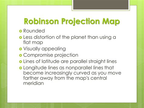 PPT - Robinson Projection Map & Mercator Projection Map PowerPoint Presentation - ID:2592794