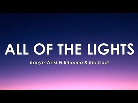 Kanye West - All of the lights FT. Rihanna & Kid Cudi | 1 Hour Loop\Lyrics | - YouTube