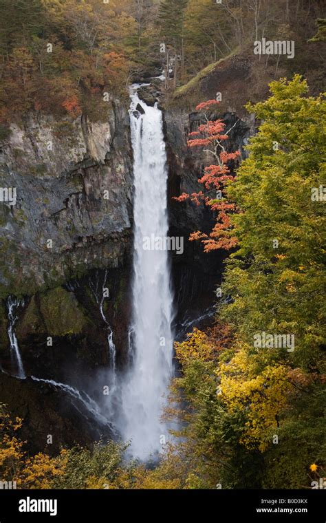 Kegon Falls during autumn, Nikko, Japan Stock Photo - Alamy