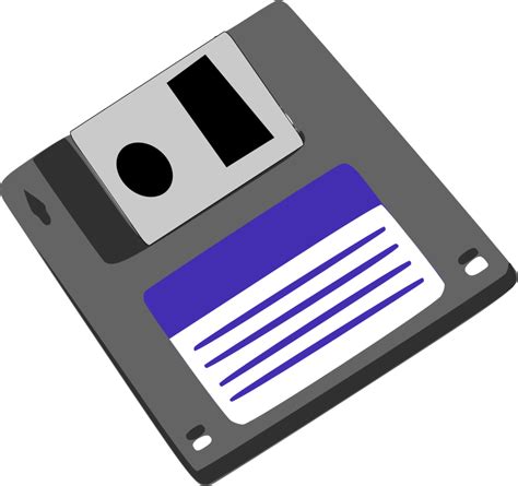 Public Domain Clip Art Image | Illustration of a floppy disk | ID: 13489767623793 ...