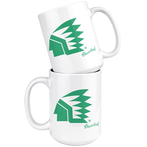 Fighting Sioux 15 oz. Ceramic Mug - Geometric Logo – Fighting Sioux Forever