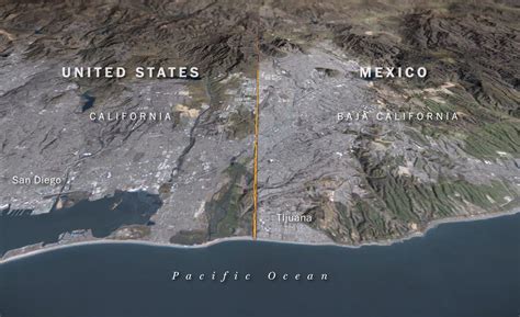 Navigating the border: The barriers that define the U.S.-Mexico borderline | Mexico, Baja ...