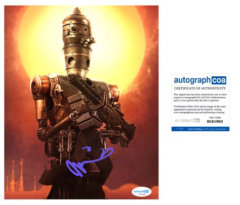 Taika Waititi Mandalorian Signed Autograph 8x10 Photo ACOA | Outlaw ...