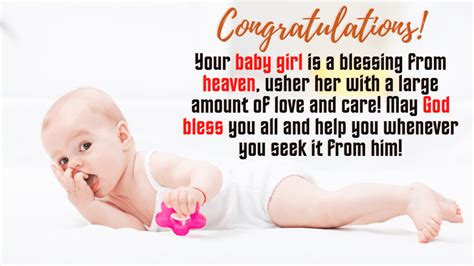 New Baby Girl Wishes - Congratulations Messages for Baby Girl | Greetings