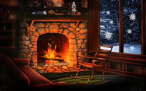 Winter Fire Place Wallpapers - Wallpaper Cave