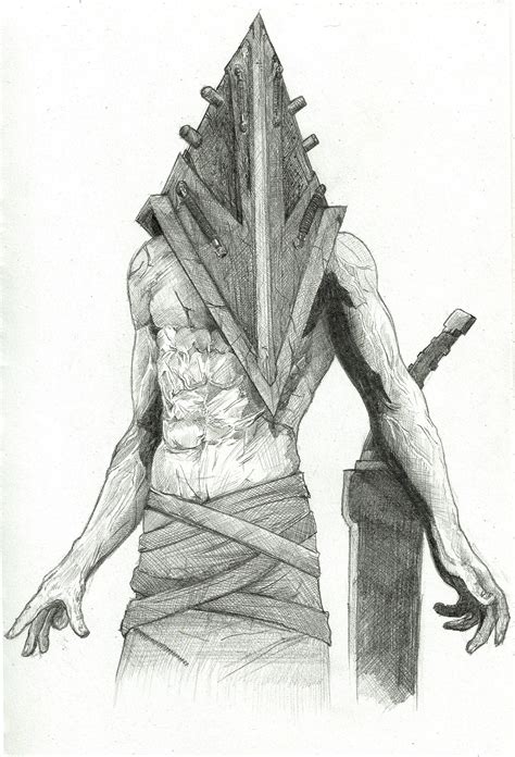 Original Macabre Art Pyramid Head Silent Hill Illustration | Etsy