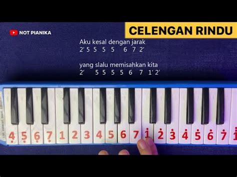 Not Pianika Celengan Rindu - Tutorial Tempo Lambat - YouTube