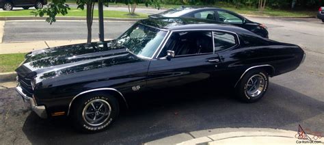 1970 Chevelle True SS 454 2 door Black on Black Coupe