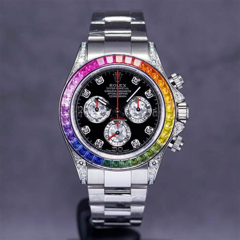 Rolex Daytona Rainbow White Gold for $390,500 for sale from a Trusted ...