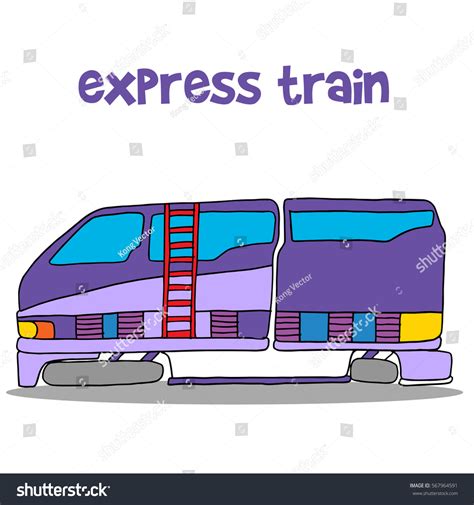 Illustration Express Train Cartoon Vector Art Stock Vector (Royalty Free) 567964591 | Shutterstock