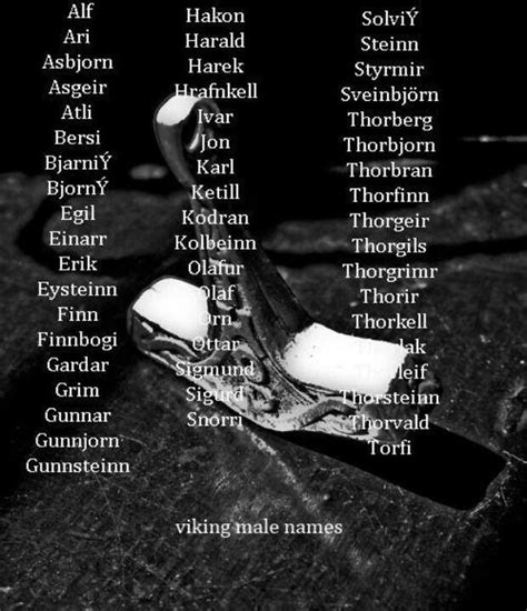 Viking male names | Viking baby names, Viking names, Boy names