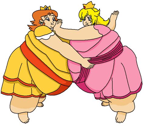 fat Peach and Daisy by tarumax on DeviantArt