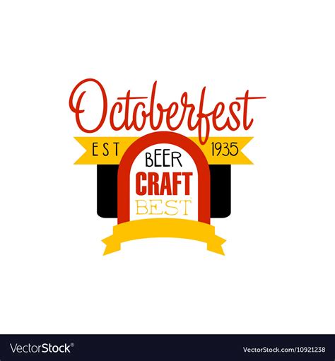 Oktoberfest Logo Design Template Royalty Free Vector Image