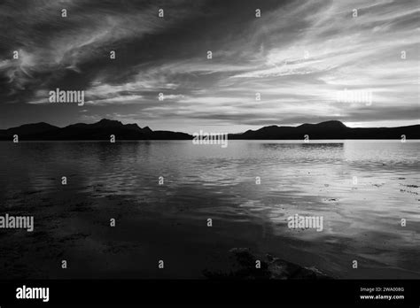 Sunset over the Kyle of Tongue near to Tongue village, Sutherland, Scotland, UK Stock Photo - Alamy