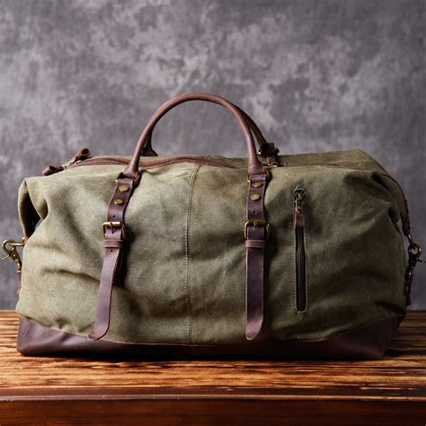 Canvas Mens Cool Weekender Bag Travel Bag Duffle Bags Overnight Bag Ho ...