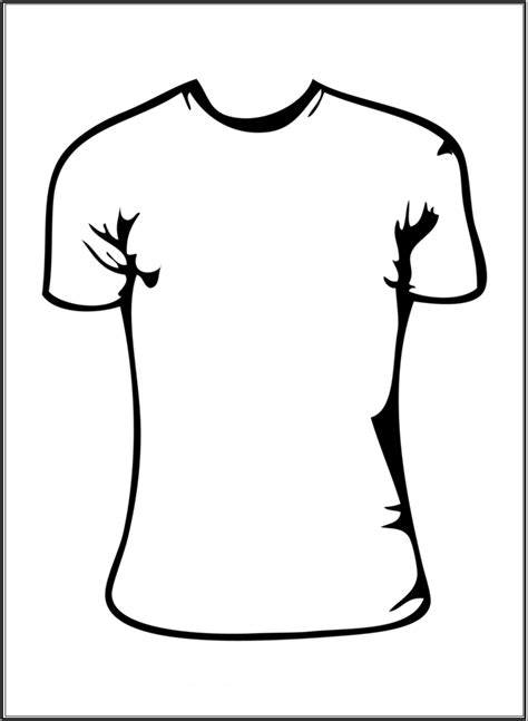 White T Shirt Outline - ClipArt Best