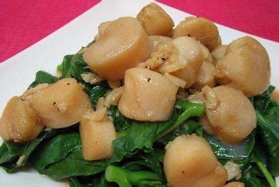 Stir-fry Scallops with Baby Kai Lan Recipe | SparkRecipes