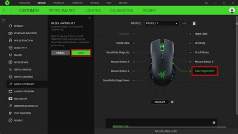 How to activate the Razer Hypershift on a Razer mouse