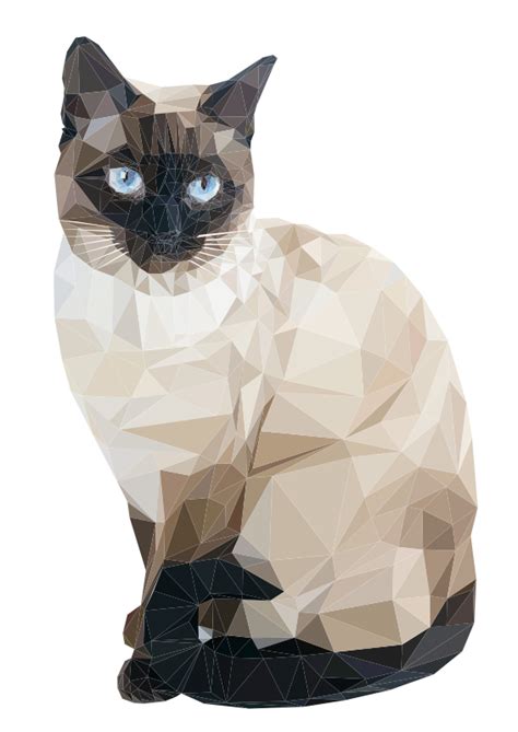 Low Poly Cat - Openclipart