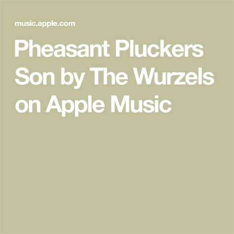 ‎Pheasant Pluckers Son by The Wurzels on Apple Music | Hermes house ...