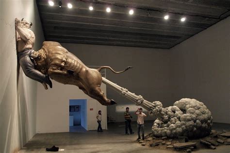 “The Farting Bull” sculpture by artist Chen Wenling : r/pics