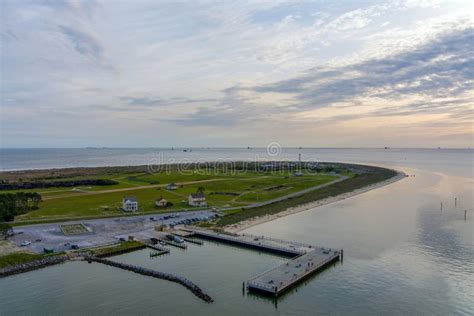 Aerial View of Fort Morgan, Alabama at Sunset in May 2023 Stock Image - Image of coast, travel ...