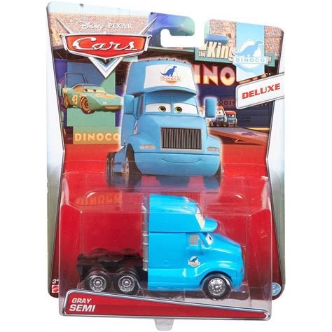 Disney Pixar Cars Movie Dinoco Deluxe Gray Semi Toy Truck - Walmart.com